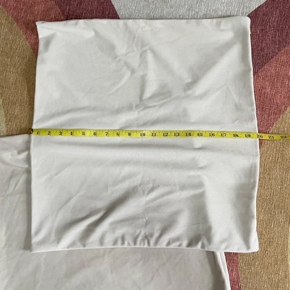 20 x 20 Cream Pillow Covers